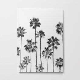 Black & White Palms 3 Metal Print