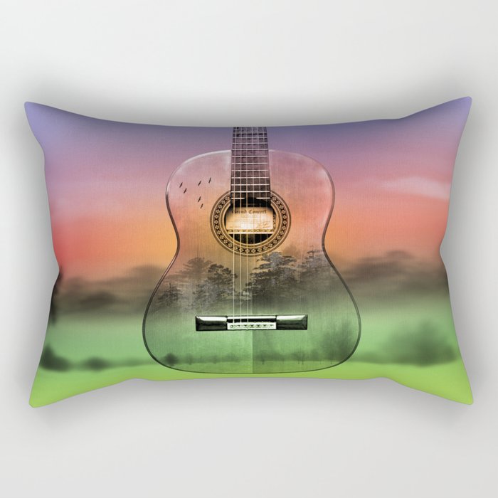 classic Spanish guitar  Rectangular Pillow