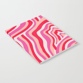 pink zebra stripes Notebook