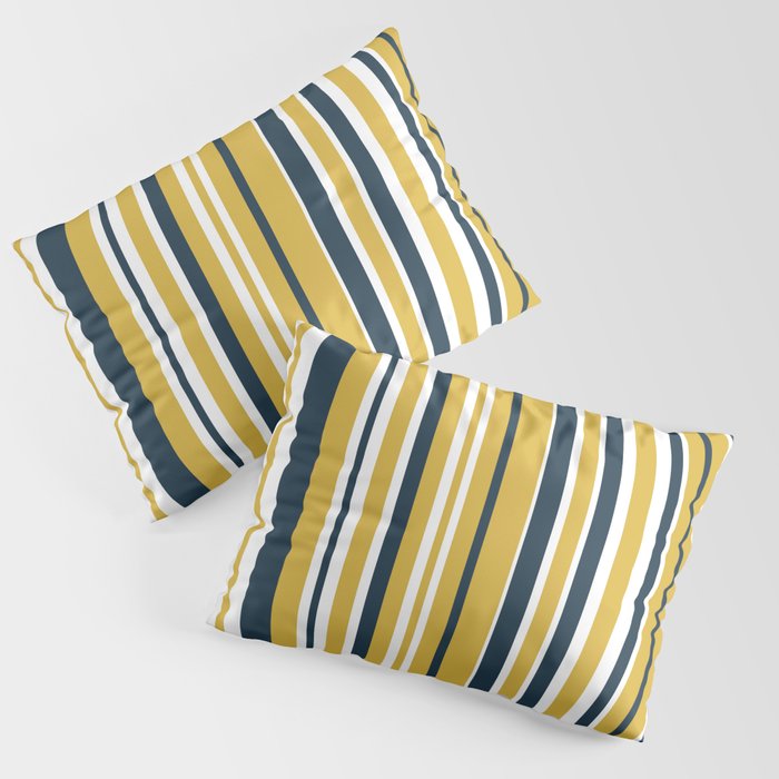 Mustard yellow pillow top shams