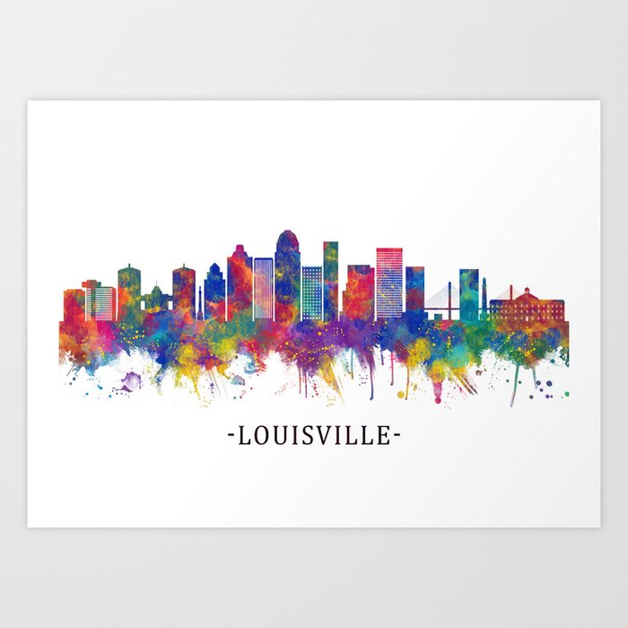 Louisville, Kentucky in graffiti | Art Board Print