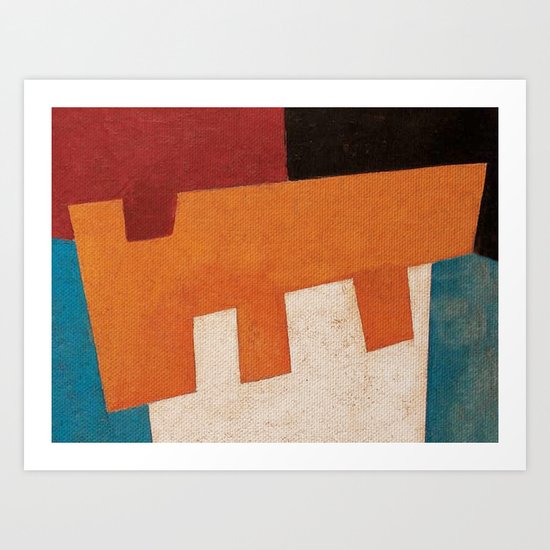 Вол и Bода (Ox and Water) Art Print