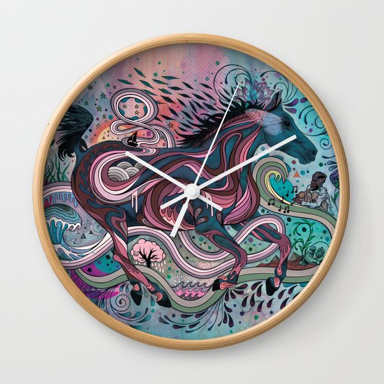 Poetry in Motion Wall Clock