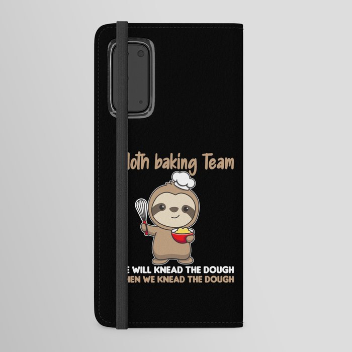 Sloth Baking Team Funny Sloths Bake Cake Android Wallet Case