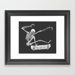 Cool Skeleton Framed Art Print