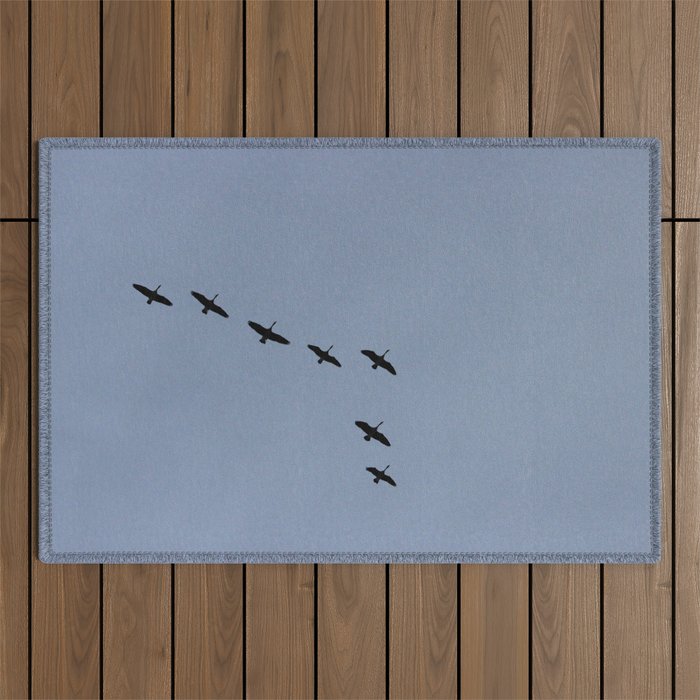Geese Formation Outdoor Rug