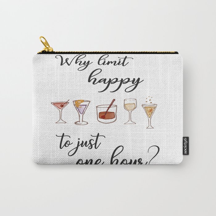 Happy Hour Print. Carry-All Pouch