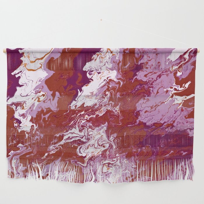 Stormy Weather Red Wall Hanging