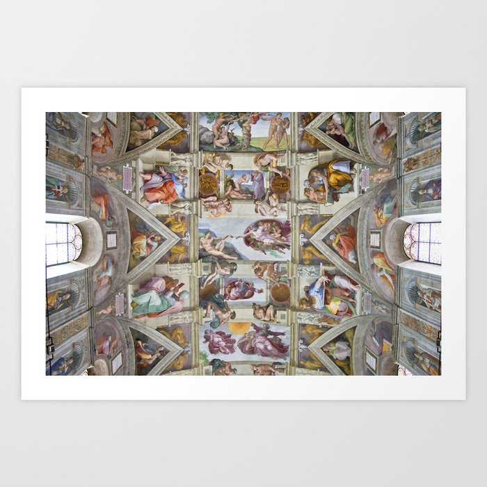 Michelangelo Buonarroti "Sistine Chapel ceiling" Art Print