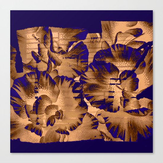 flowers through a pane Canvas Print