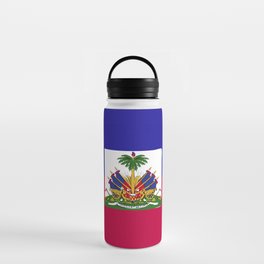 Haiti flag emblem Water Bottle