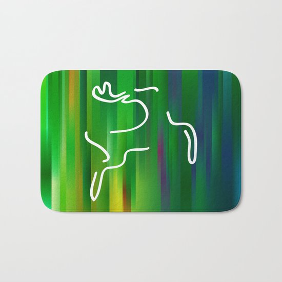Flying deer Bath Mat