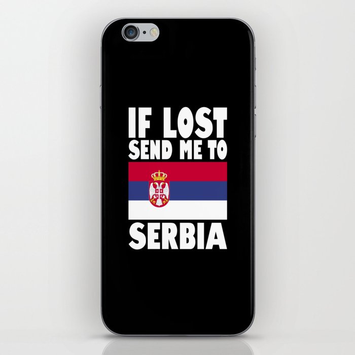 Serbia Flag Saying iPhone Skin
