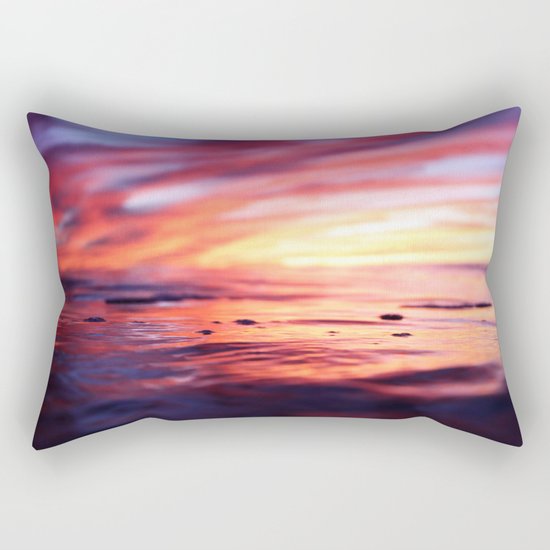 Miniature Sunset Beach Rectangular Pillow