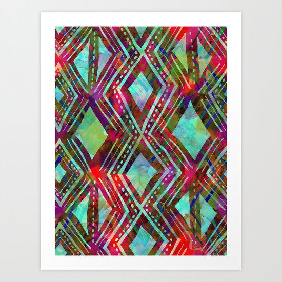 KENYA - Aqua Art Print