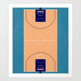 Basketball Court | Hornets  Art Print