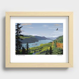 The Columbia River Gorge BRIGHTER! Recessed Framed Print
