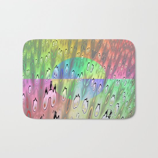 firebodies with blue eyes II Bath Mat