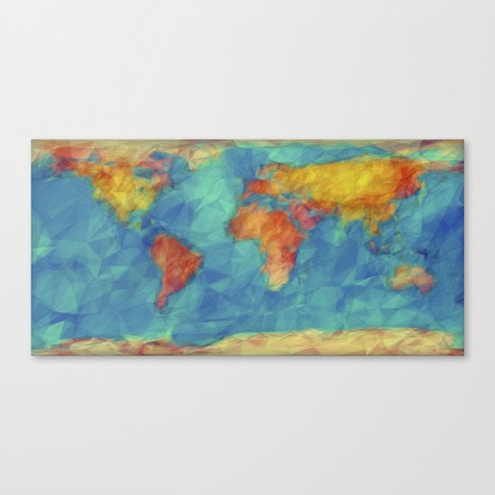 World Map Canvas Print
