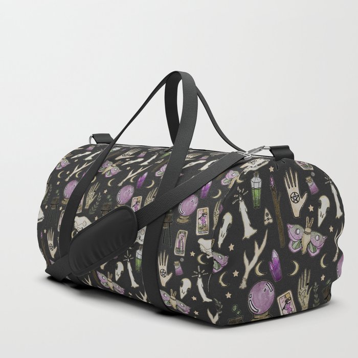 WITCH pattern • in black salt Duffle Bag
