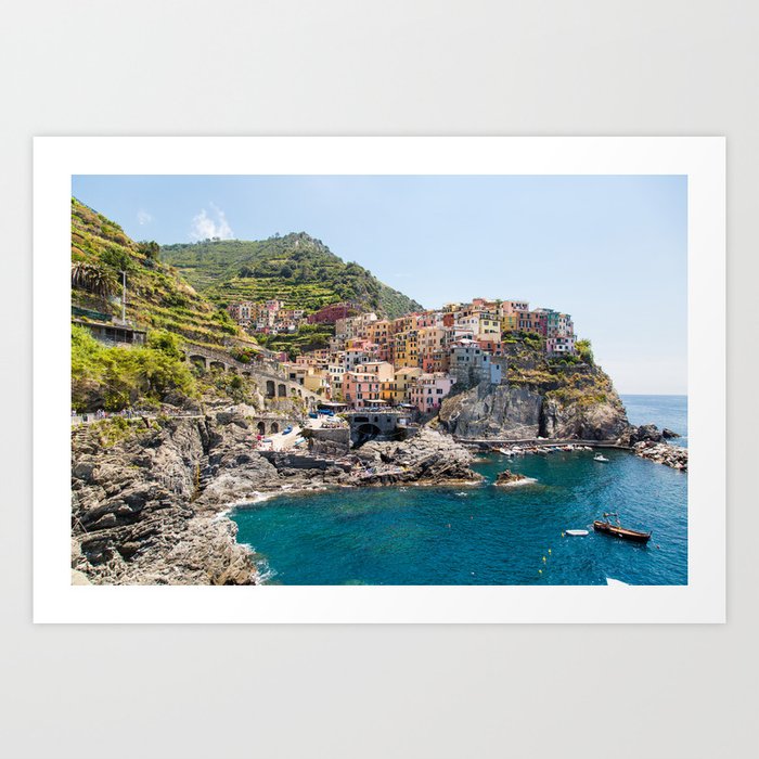 Manarola is one of the most beautiful islands of Cinque Terre Art Print