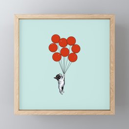 I Believe I Can Fly French Bulldog Framed Mini Art Print