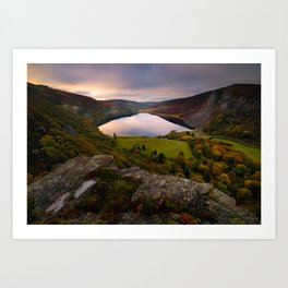 Ireland Wicklow Mountains -Lough Tay (RR05) Art Print