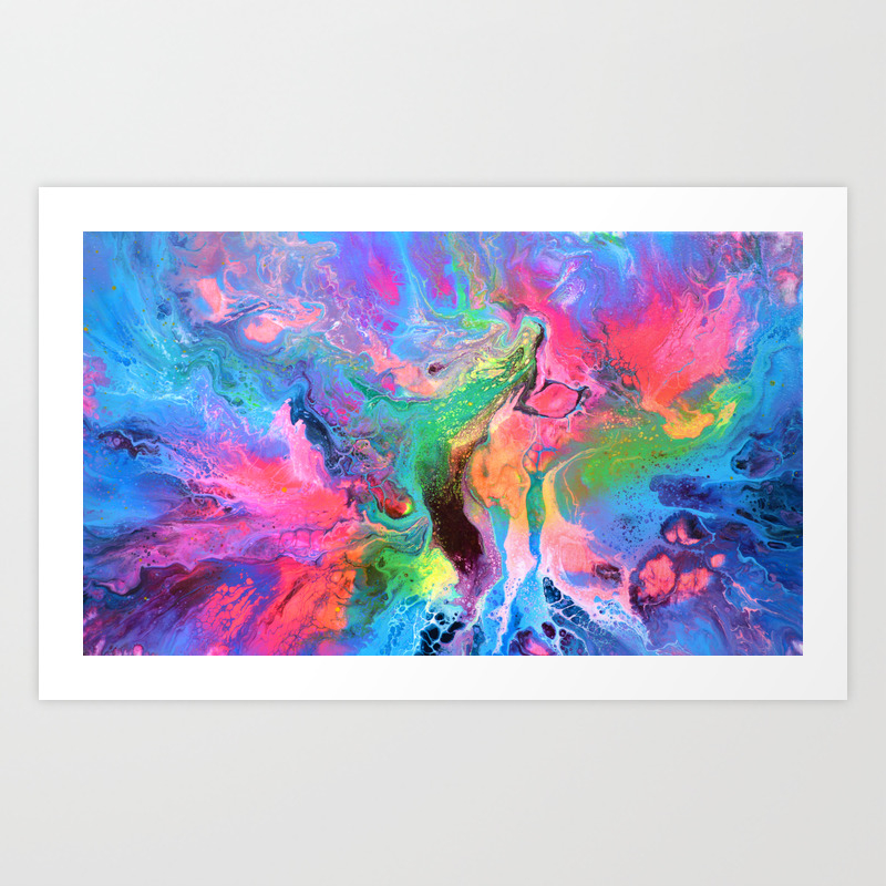 Beautiful Happy Abstract Painting Art Print By Soostiberiu Society6