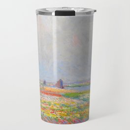 Claude Monet "Tulip Fields near The Hague" Travel Mug