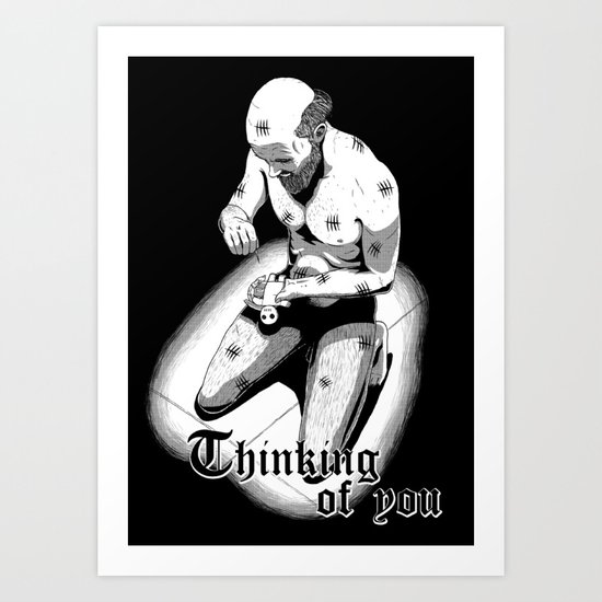 Thinking of you Art Print