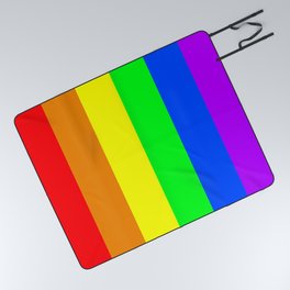 Rainbow flag - Vertical Stripes version Picnic Blanket