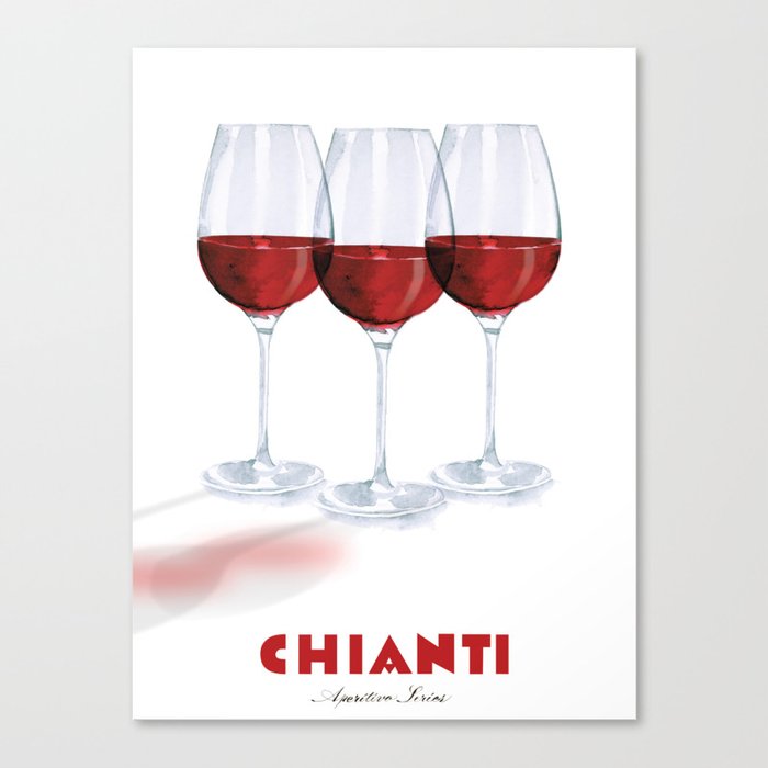 Chianti Italian Wine Canvas Print