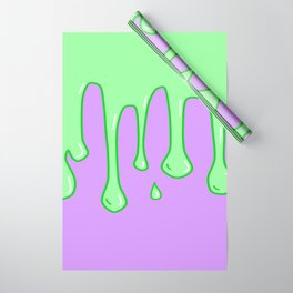 Green and Purple Slime Wrapping Paper