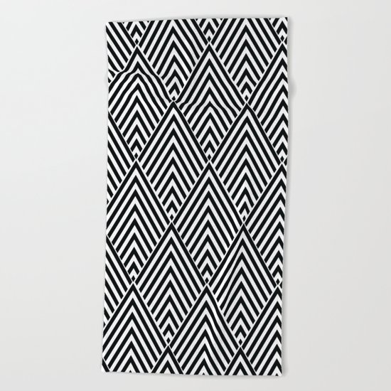 Triangles in Diamonds Beach Towel