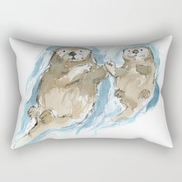 Sea otters Rectangular Pillow