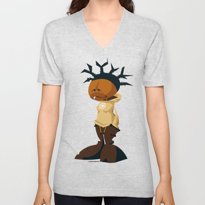 Pictoplasma Girl V Neck T Shirt