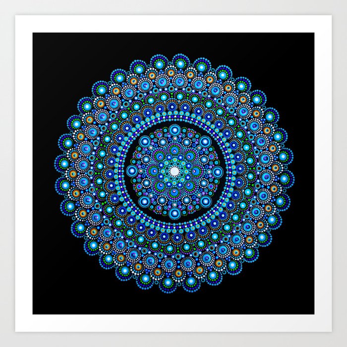 Mandala pattern Tray  Mandala design art, Mandala dots, Dot art