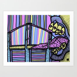 Teenage Toll Bridge Art Print