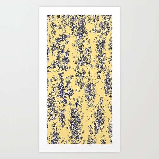OCEAN YELLOW&BLUE Art Print