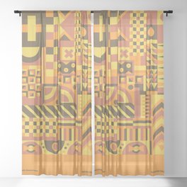 Wisconsin Basement - Unusual Object #14 Sheer Curtain