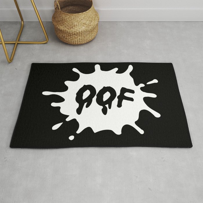 OOF - B&W Black and White Design Rug