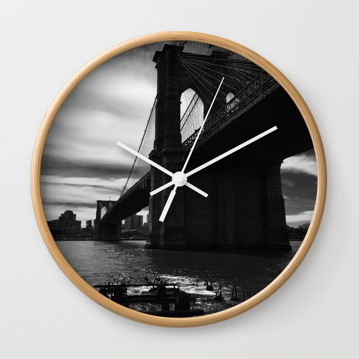 Brooklyn Bridge from South Street Manhattan Wall Clock