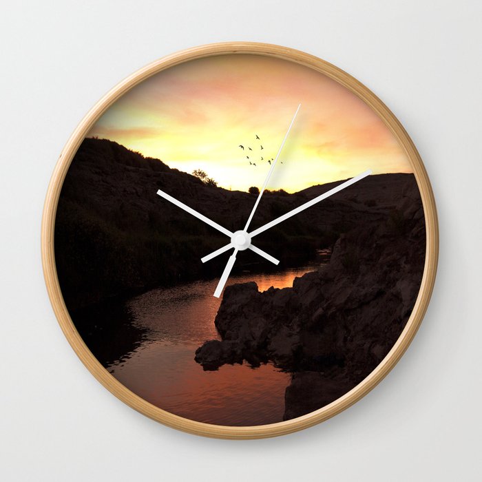 Loa river Wall Clock