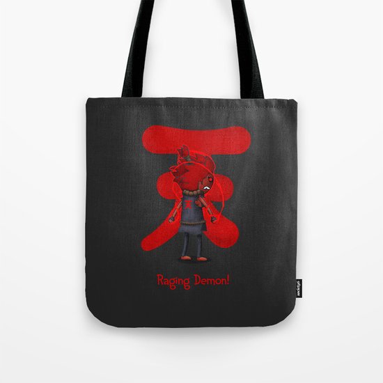 Raging Demon Tote Bag