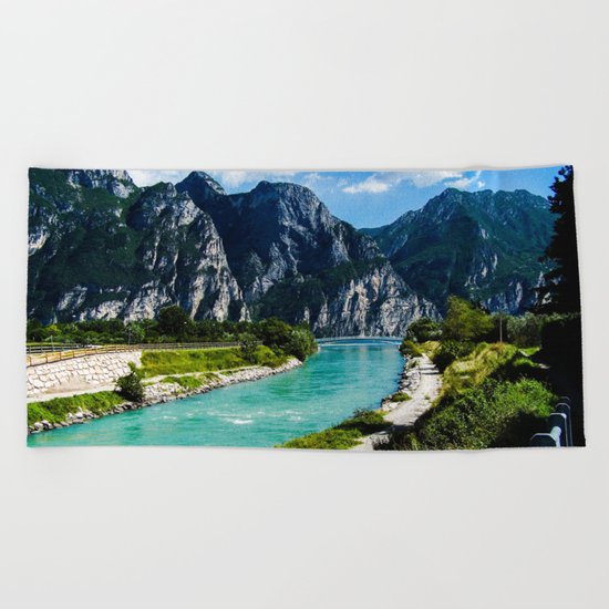 A River Runs Through It II Beach Towel