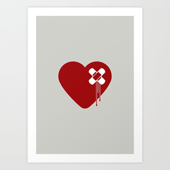 Heart Broken Art Print