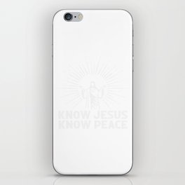 Know Jesus Know Peace iPhone Skin