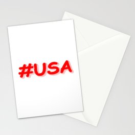 "#USA" Cute Design. Buy Now Stationery Card