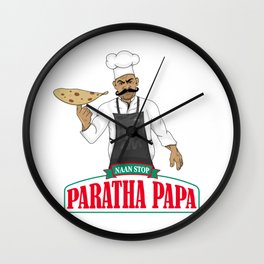 Paratha Papa Wall Clock