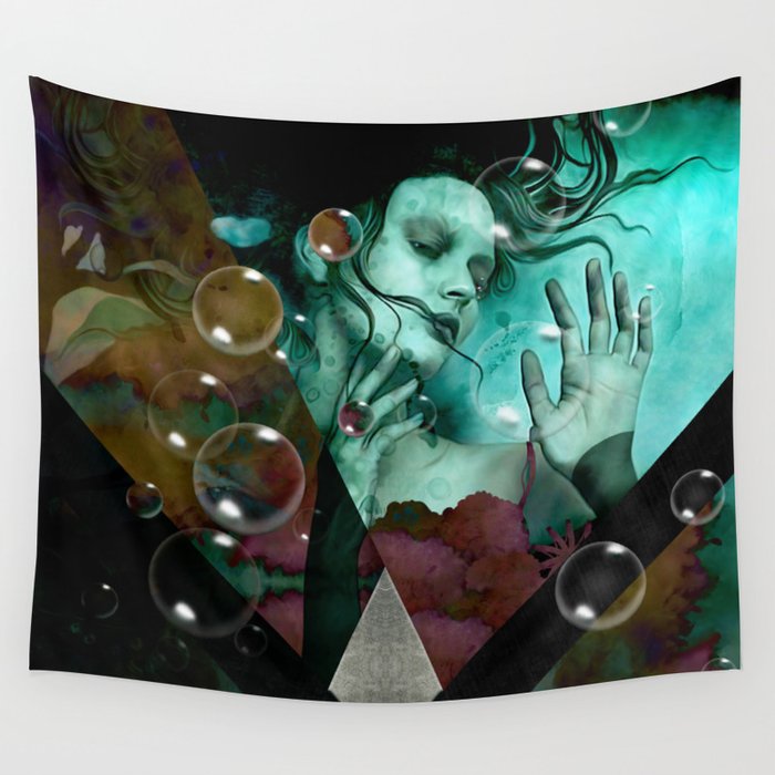 "The witch of the water forest" Wall Tapestry